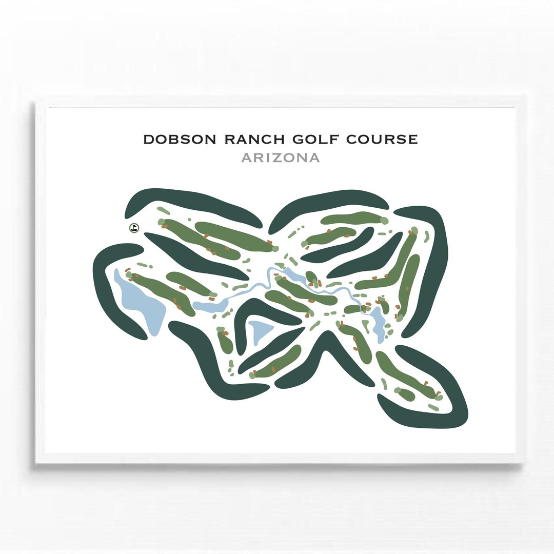Dobson Ranch Golf Course, Arizona | Golf Course Map, Golf Map, Golfer ...