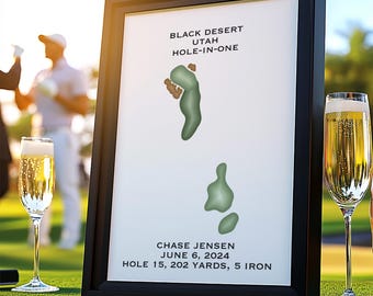 Custom Hole In One Design Prints | Golf Course Map, Golf Map, Golfer Gift for Him, Scorecard Layout,Golfer Boyfriend Gift, Golf Towel