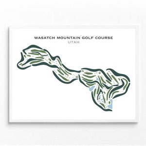 Wasatch Mountain Golf, Utah | Kunstdruck, Golf Karte, Golf Karte, Golf Karte, Score Karte, Golf Karte, Kunstdruck UNGERAHMT, für Sie und Ihn