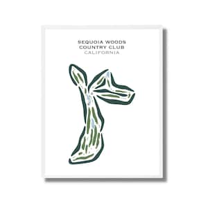 Sequoia Woods Country Club| Carte du parcours de golf, carte du golf, cadeau golfeur pour lui, mise en page de la carte de score, cadeau petit ami golfeur, impression d'art sans cadre