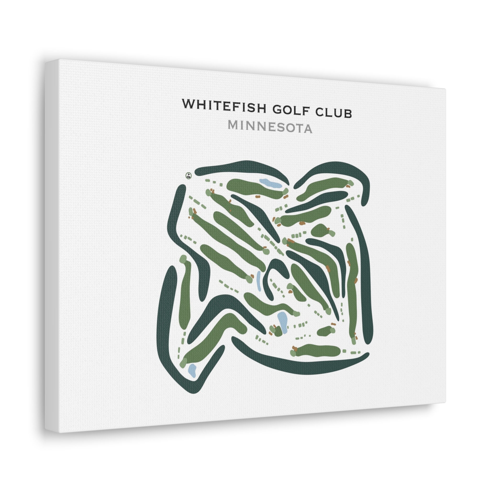 Map art: Whitefish Golf Club, MN.