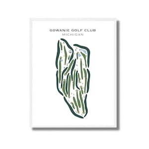 Gowanie Golf Club, Michigan / Mapa del campo de golf, mapa de golf, regalo de golfista para él, diseño de tarjeta de puntuación, regalo de novio golfista, impresión artística SIN MARCO