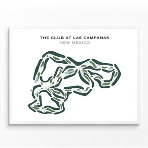 Der Club in Las Campanas, NM | Kunstdruck, Kunstdruck, Score Card Layout, Golf Karte, Golf Karte, Golf Siebdruck, Golf Karte, Kunstdruck UNGERAHMT