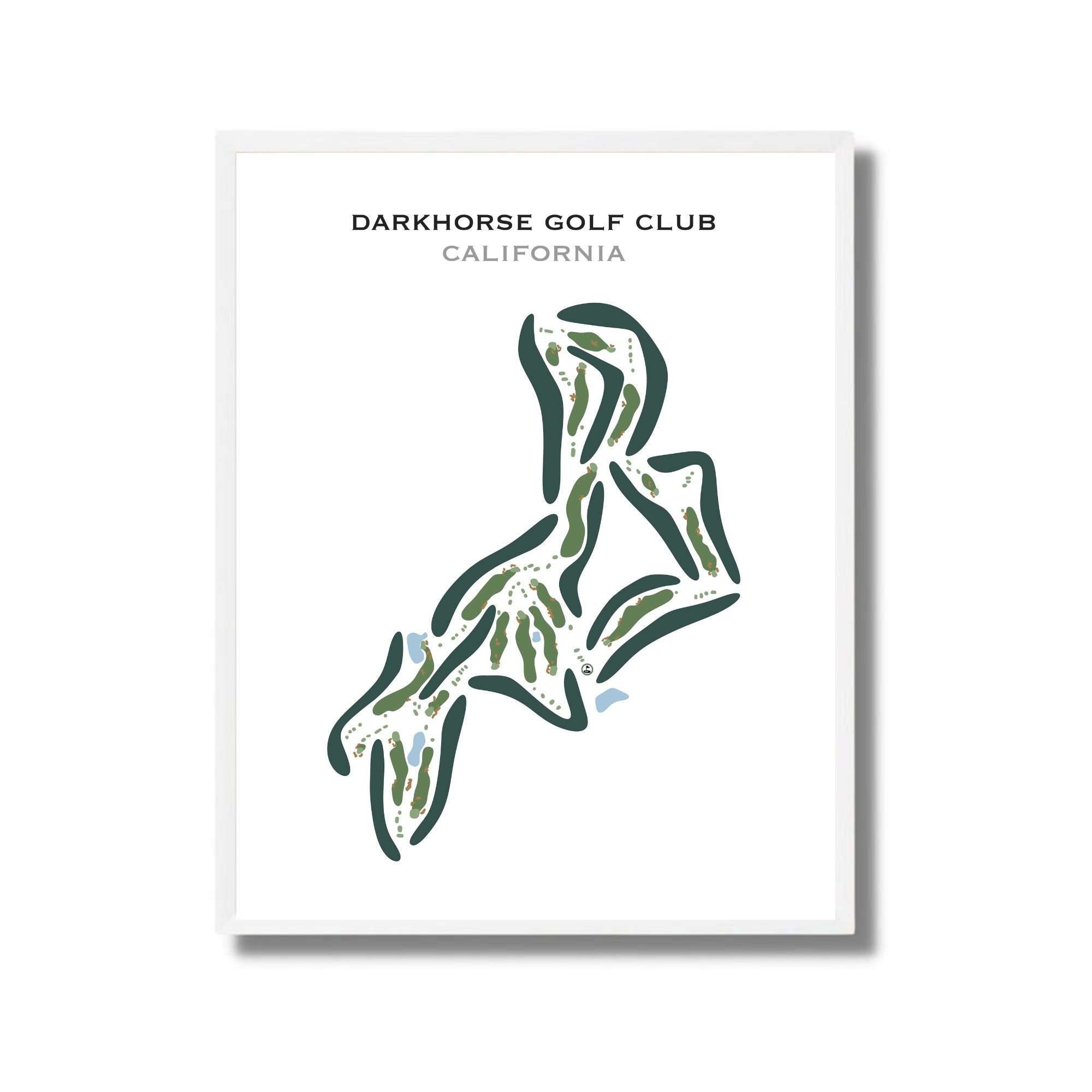 Darkhorse Golf Club CA Golf Course Map Home Decor Golfer Etsy