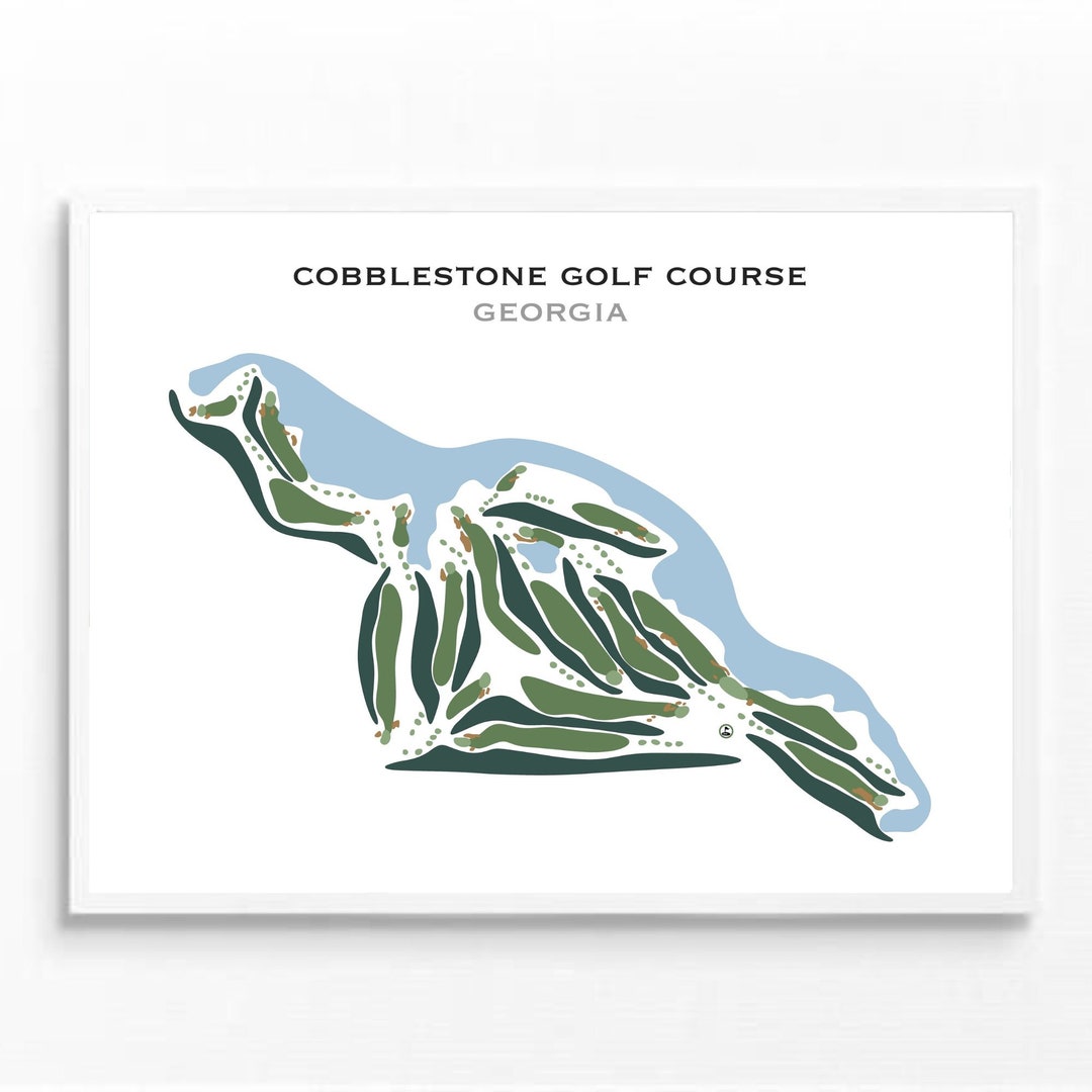 Cobblestone Golf Course GA Golf Course Map Golf Map Golfer Gift