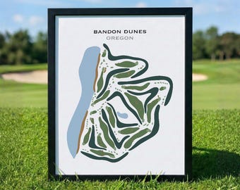 Shangri-la Golf Club, Oklahoma Wall Art | Golf Course Map, Golfer