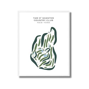 Country Club de Tam O'Shanter, État de New York | Carte du parcours de golf, carte du golf, cadeau golfeur pour lui, mise en page de la carte de score, cadeau petit ami golfeur, impression d'art sans cadre