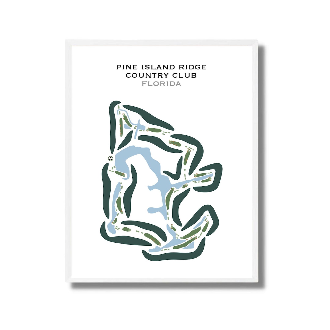 Pine Island Ridge Country Club, FL | Golf Course Map, Golf Map, Golfer ...