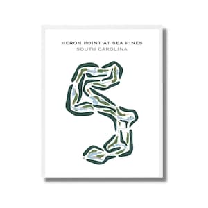 Reiher-Punkt bei Sea Pines, SC | Kunstdruck, Golf Karte, Golf Karte, Golf Karte, Score Karte, Golf Karte, Kunstdruck UNGERAHMT, für Sie und Ihn