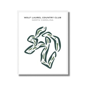 Wolf Laurel Country Club North Carolina Kunstdrucke UNGERAHMT, Golf Wandbild, Golf Malerei, Golf Geschenk, Golfer Papa Geburtstagsgeschenk