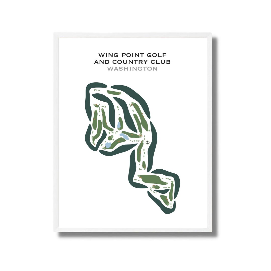Winged Point Wing Point Golf & Country Club, WA | Golf Course Map, Golf Map, Golfer ...