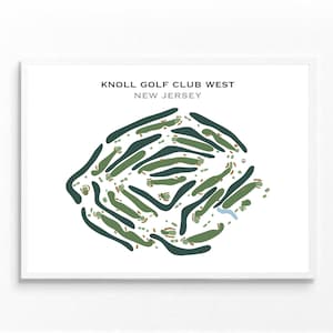 Knoll Golf Club West, NJ | Kunstdruck, Golf Karte, Golf Karte, Golf Karte, Score Karte, Golf Karte, Kunstdruck UNGERAHMT, für Sie und Ihn