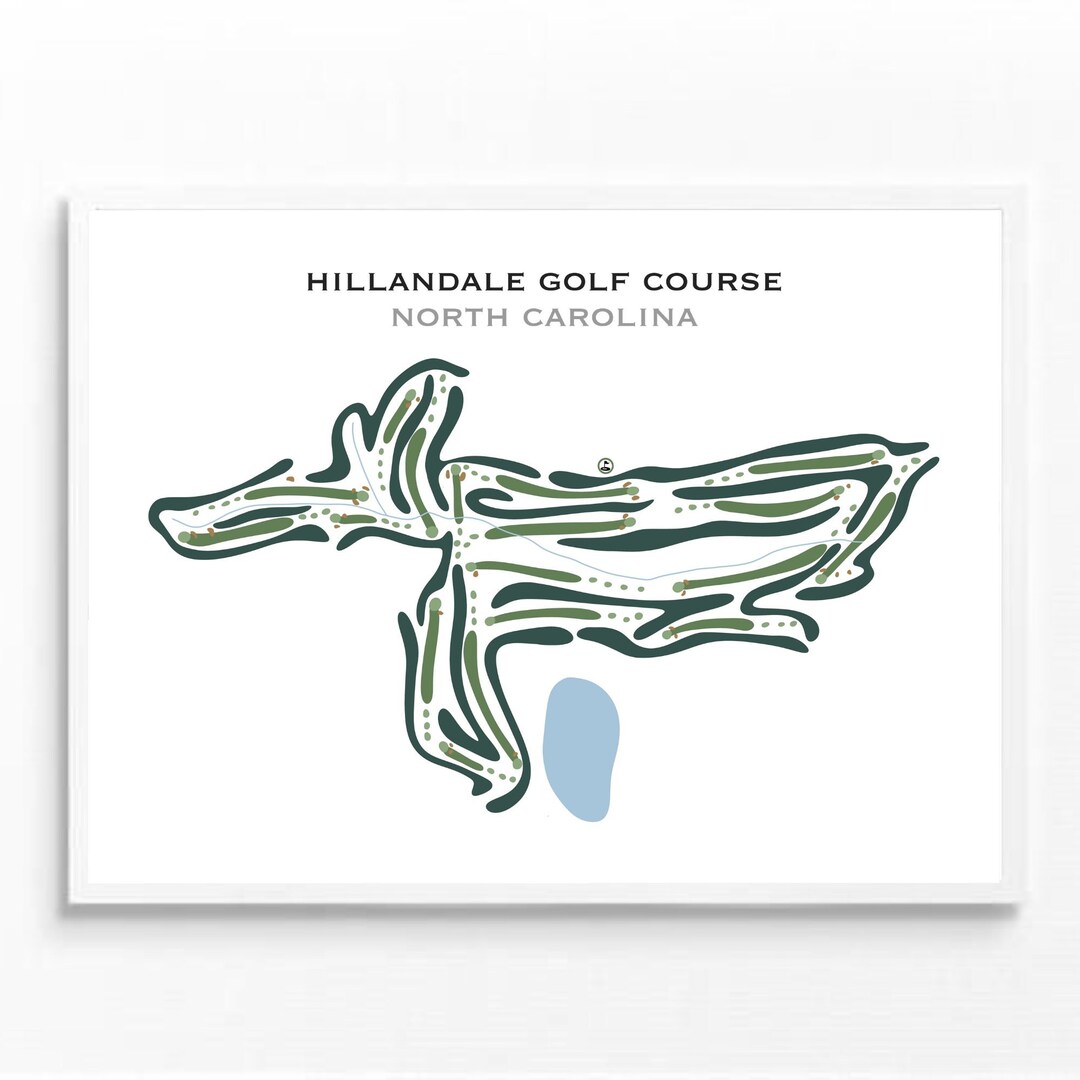 Hillandale Golf Course, NC Golf Course Map, Golf Map, Golfer