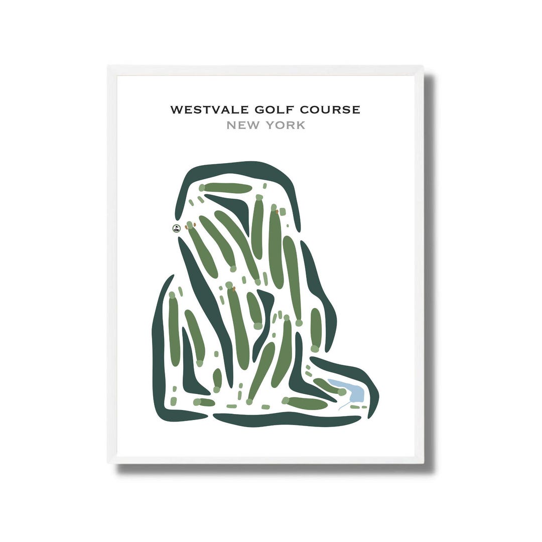Westvale Golf Course NY Golf Course Map Golf Map Golfer Gift for Westvale Golf Course NY Golf Course Map Golf Map Golfer Gift for