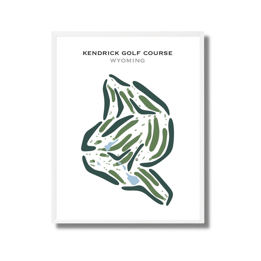 Kendrick Golf Course WY Golf Course Map Home Decor Golfer Etsy Kendrick Golf Course WY Golf Course Map Home Decor Golfer Etsy