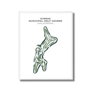 Eureka Municipal Golf Course, CA | Golf Course Map, Golf Map,Golfer Gift For Him,Scorecard Layout,Golfer Boyfriend Gift,Art Print Decor