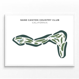 Sand Canyon Countryclub, CA | Kunstdruck, Golf Karte, Golf Karte, Golf Karte, Geschenk für Ihn, Score Karte, Karte für Ihn, Geschenk für Ihn