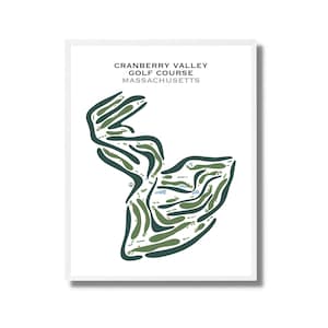 Cranberry Valley-golfbaan, Massachusetts, golfbaan, golfdecor, golfkaart, cadeau voor echtgenoot golfer geschenken, Vaderdagcadeau, INGELIJSTE
