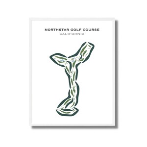 Northstar Golf Course, CA | Golf Course Map, Golf Map, Golfer Gift For Him, Scorecard Layout, Golfer Boyfriend Gift, Art Print Decor