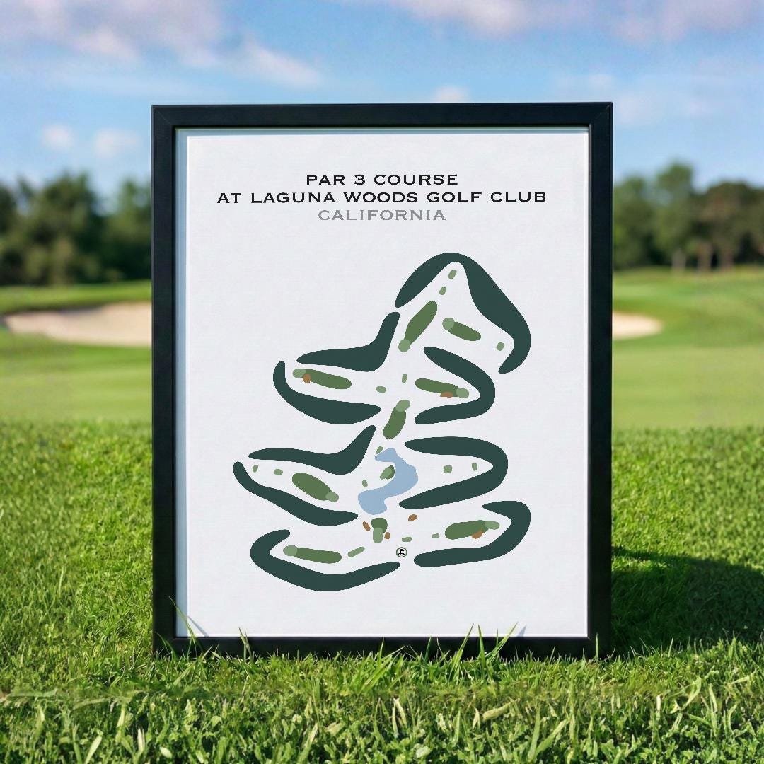 Par 3 Course at Laguna Woods Golf Club, CA | Golf Course Map, Golf Map ...