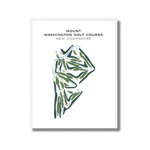 Mount Washington Golf Platz, NH | Kunstdruck, Kunstdruck, Kunstdruck, Golf Karte, Golf Karte, Score Karte, Golf Karte, Geschenk für Ihn, UNGERAHMT