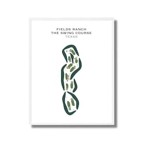 Fields Ranch - The Swing Course, TX | Golfbaankaart, golfkaart, golfer cadeau voor hem, scorecardlay-out, cadeau golfer BF, kunstdruk INGELIJST