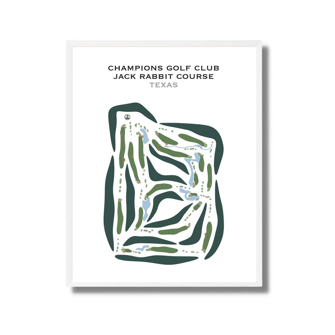 Jack Rabbit Golf Course Champions Golf Club - Jack Rabbit Course, TX | Golf Course Map, Golf ...