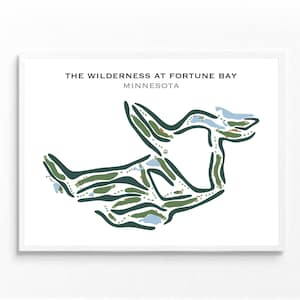 Die Wildnis in Fortune Bay, MN | Kunstdruck, Kunstdruck, Score Card Layout, Golf Map, Golf Map, Landkarte, Geschenkidee für Sie und Ihn, Kunstdruck UNGERAHMT