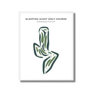 Schlafender Riesen-Golfplatz, CT | Kunstdruck, Kunstdruck, Golf Karte, Golf Karte, Score Karte, Golf Karte, Landkarte, Landkarte, Geschenkidee für Ihn, UNGERAHMT