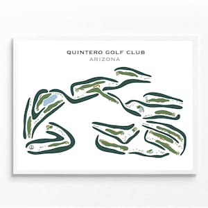 "Quinero Golf Club, Arizona, ""Golf Club"" Karte, Benutzerdefinierte Golf Kunstdruck, Golf Liebhaber Geschenk, Beste Golf Kunstdruck, Jubiläumsgeschenk, UNGERAHMT Kunst."