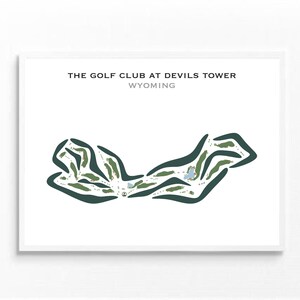 Der Golf Club bei Devils Tower, WY | Kunstdruck, Kunstdruck, Golf Karte, Golf Karte, Golf Karte, Score Karte, Golf Karte, Kunstdruck UNGERAHMT