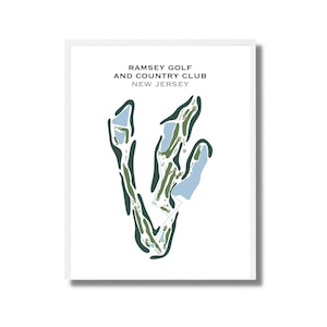 Ramsey Golf & Country Club, NJ | Kunstdruck, Kunstdruck, Score Card Layout, Golf Karte, Golf Karte, Golf Karte, Klassisch Kunstdruck UNGERAHMT