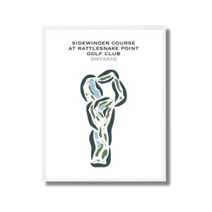 Sidewinder Platz im Rattlesnake Point Golf Club, Kanada | Kunstdruck, Golf Karte, Golf Karte, Geschenk für Ihn, Golfspieler BF Geschenk, Kunstdruck UNGERAHMT