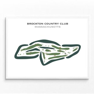 Brockton Country Club, MA | Kunstdruck, Golf Karte, Golf Karte, Golf Karte, Score Karte, Golf Karte, Kunstdruck UNGERAHMT, für Sie und Ihn