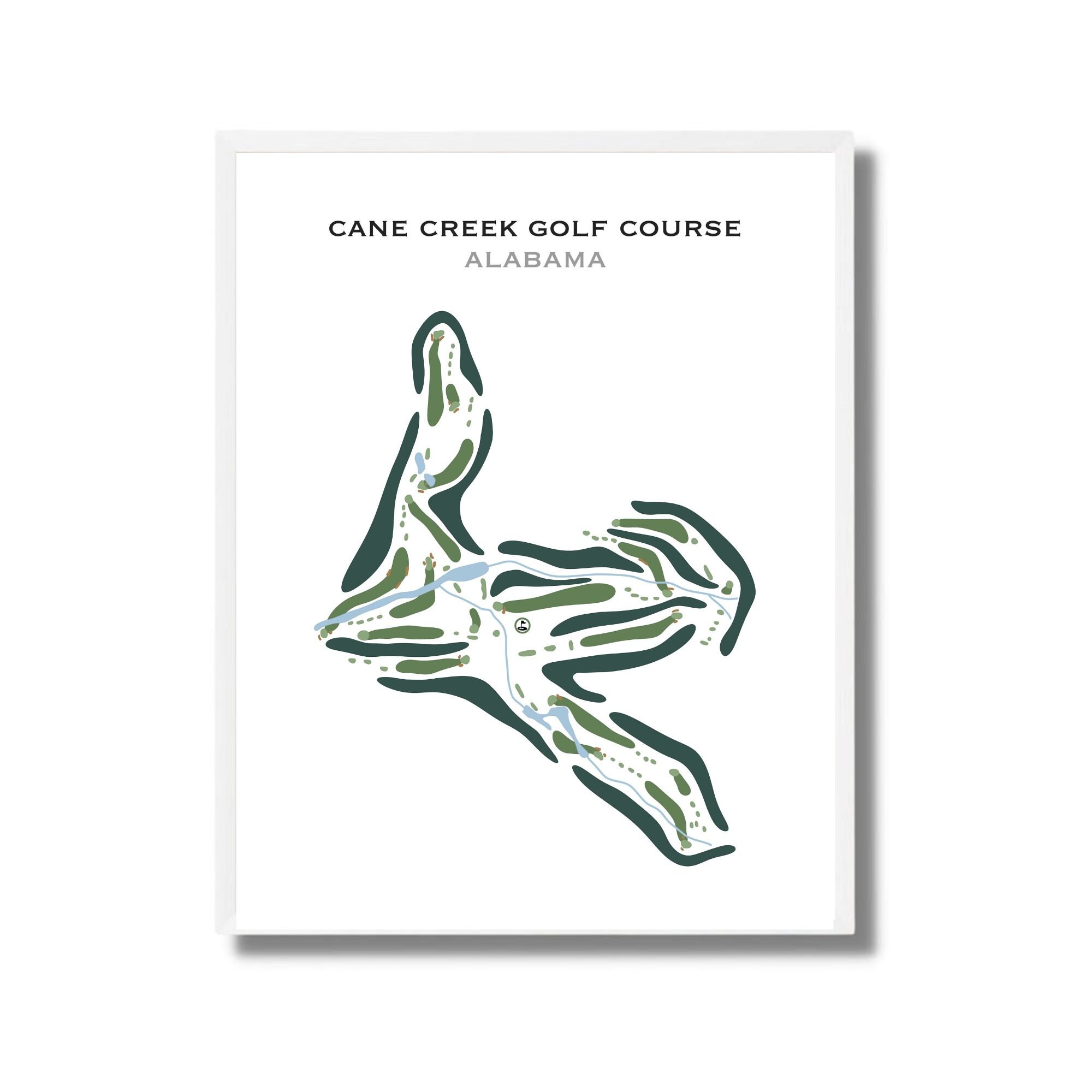 Cane Creek Golf Course, AL | Golf Course Map, Golf Map, Golfer Gift For Him, Scorecard Layout, Golfer Boyfriend Gift, Art Print Decor