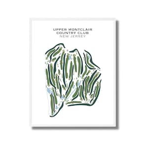 Upper Montclair Country Club, NJ | Golf Course Map, Golf Map, Golfer Gift, Scorecard Layout, Golfer Boyfriend Gift, Art Print Decor