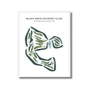Country Club de Black Rock, Massachusetts | Carte du parcours de golf, carte du golf, cadeau golfeur pour lui, mise en page de la carte de score, cadeau petit ami golfeur, impression d'art sans cadre