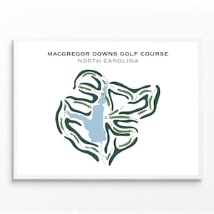 MacGregor Downs Golf Platz, Navy | Kunstdruck, Kunstdruck, Kunstdruck, Golf Karte, Golf Karte, Score Karte, Golf Karte, Geschenk für Ihn, UNGERAHMT