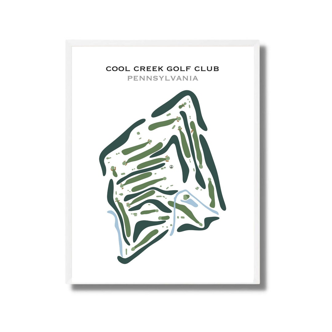 Cool Creek Golf Club, PA | Golf Course Map, Golf Map, Golfer Gift for ...