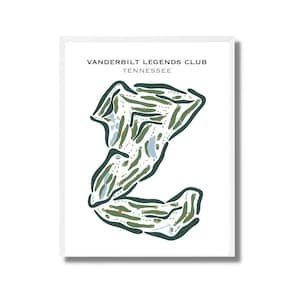 Vanderbilt Legends Club, Tennessee, Golf Platz Druck, Golf Deko Ideen, Golf Wandbehang, Golder Ehemann, Minimalistische Golf Platz Karte
