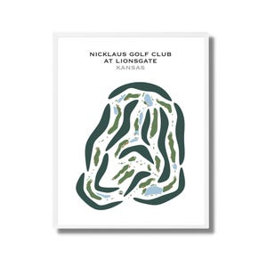 Nicklaus Golf Club bei Lionsgate, KS | Kunstdruck, Kunstdruck, Golf Karte, Golf Karte, Score Karte, Golf Karte, Kunstdruck UNGERAHMT