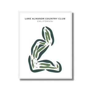 Lake Almanor Countryclub, CA | Kunstdruck, Golf Karte, Golf Karte, Golf Karte, Score Karte, Golf Karte, Kunstdruck UNGERAHMT, für Sie und Ihn