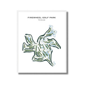 Firewheel Golfpark, Texas | Kunstdruck, Golf Karte, Golf Karte, Golf Karte, Score Karte, Golf Karte, Kunstdruck UNGERAHMT, für Sie und Ihn