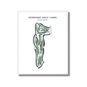 Gearhart Golf Links, Oregon | Carte du parcours de golf, carte du golf, cadeau golfeur pour lui, mise en page de la carte de score, cadeau petit ami golfeur, impression d'art sans cadre