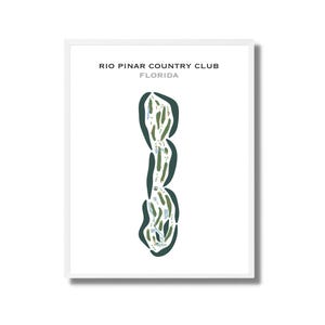 Club de Campo Río Pinar, Florida / Mapa del Campo de Golf, Mapa de Golf, Regalo para Golfista, Diseño de Tarjeta de Puntuación, Regalo para Novio Golfista, Lámina Artística SIN MARCO