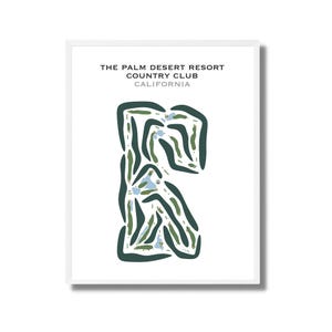 Country Club du Palm Desert Resort, Californie | Carte du parcours de golf, carte du golf, cadeau golfeur pour lui, mise en page de la carte de score, cadeau golfeur BF, impression d'art sans cadre