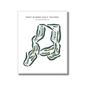 Troy Burne Golf Course, WI | Golf Course Map, Golf Map, Golfer Gift For Him, Scorecard Layout, Golfer Boyfriend Gift, Art Print Decor