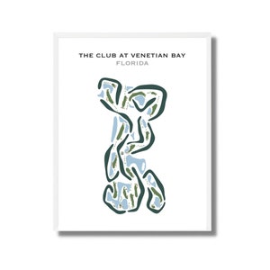 Der Club in Murano Bay, FL | Kunstdruck, Golf Karte, Golf Karte, Golf Karte, Score Karte, Golf Karte, Kunstdruck UNGERAHMT, für Sie und Ihn