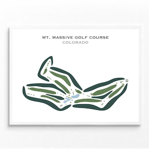 May include: A stylized illustration of a golf course in green and blue colors. The text "MT. MASSIVE GOLF COURSE COLORADO" is at the top of the image.