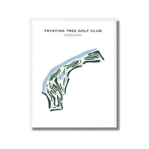 Versuchen Sie es mit dem Tree Golf Club, OR | Kunstdruck, Golf Karte, Golf Karte, Golf Karte, Score Karte, Golf Karte, Kunstdruck UNGERAHMT, für Sie und Ihn